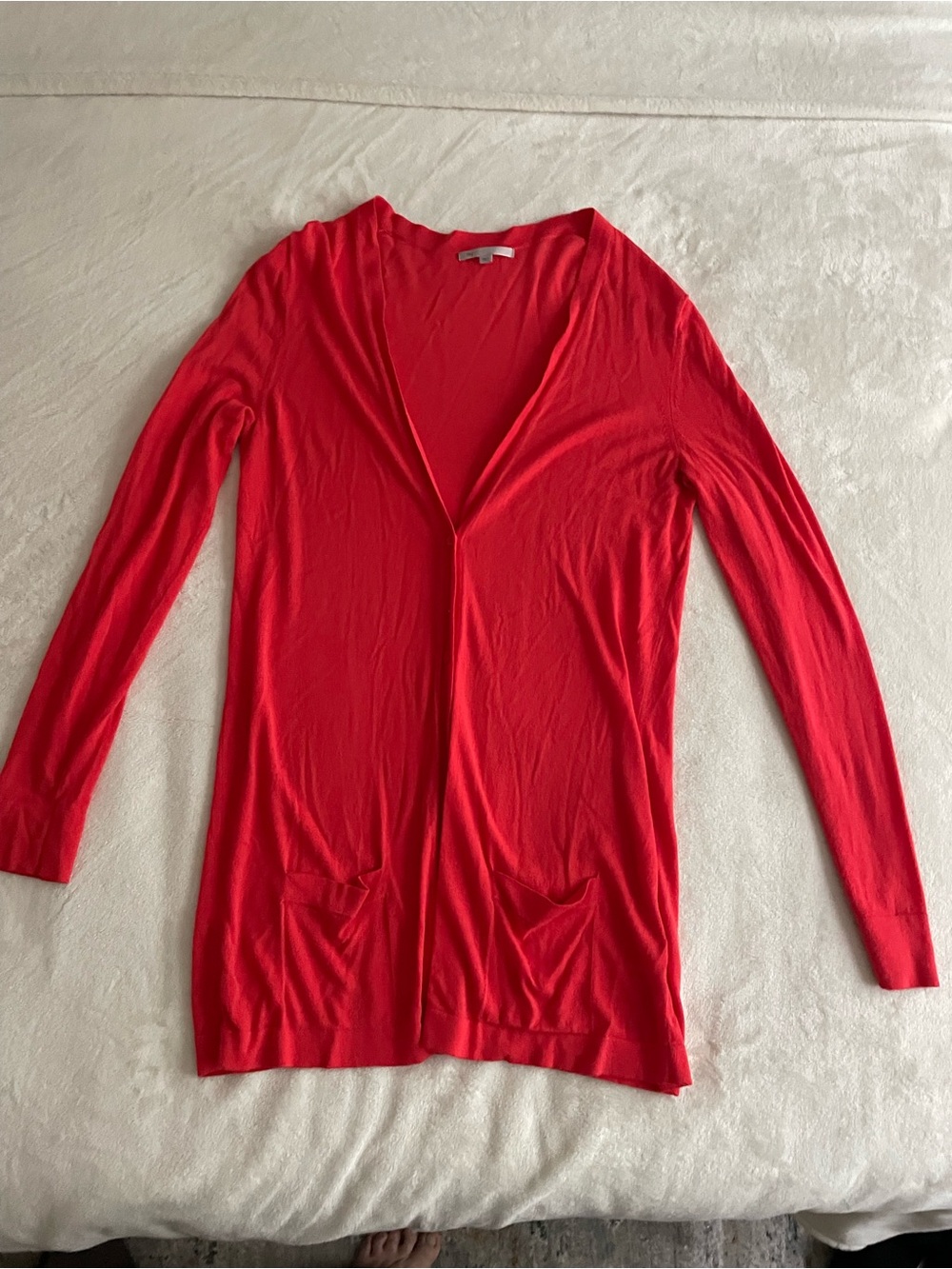 Coral long cardigan from the gap